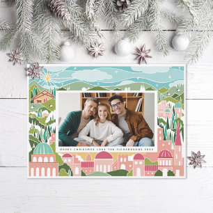 Cartes Pour Fêtes Annuelles Réjouissez-vous à Bethléem Photo de Noël religieus