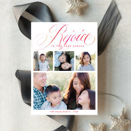 Cartes Pour Fêtes Annuelles Réjouissez-Vous Dans Le Seigneur Toujours Religieu
