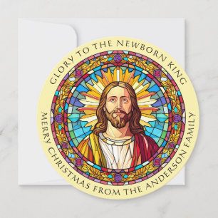 Cartes Pour Fêtes Annuelles Religieux chrétien Jésus Christ Noël