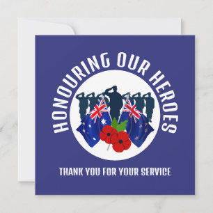 Cartes Pour Fêtes Annuelles REMEMBRANCE Australie Nouvelle-Zélande AC
