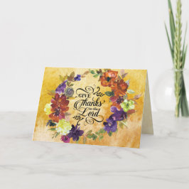 Cartes Pour Fêtes Annuelles Remercie le Seigneur, Thanksgiving
