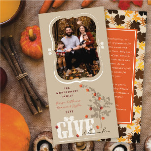 Cartes Pour Fêtes Annuelles Remerciements Falling Feuille Thanksgiving Photo
