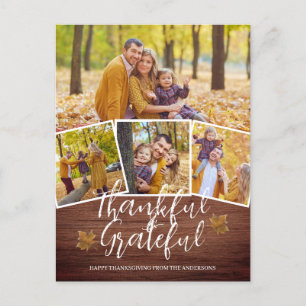 Cartes Pour Fêtes Annuelles Remerciements Famille de Bons thanksgivings gracie