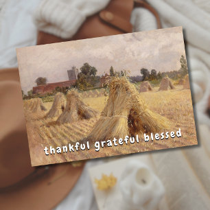 Cartes Pour Fêtes Annuelles Remerciements Grateful Corn Stooks Bray Church