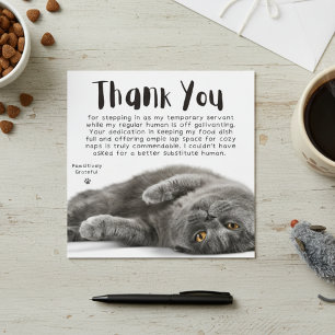 Cartes Pour Fêtes Annuelles Remerciements Pawsitentifs Substituer le Merci hum