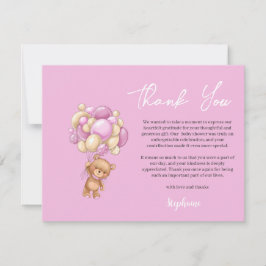 Cartes Pour Fêtes Annuelles Remerciements pour la baby shower de notre petite 