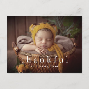 Cartes Pour Fêtes Annuelles Remerciements Thanksgiving Photo de famille modern