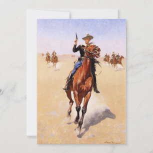 Cartes Pour Fêtes Annuelles Remington - Le Cavalier, art populaire