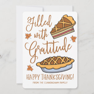 Cartes Pour Fêtes Annuelles Rempli de Bon thanksgiving de Gratitude