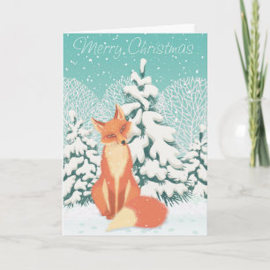 Cartes Pour Fêtes Annuelles Renard de Noël