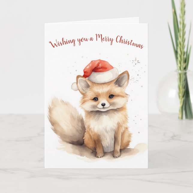 Cartes Pour Fêtes Annuelles Renard de Noël Waterton (Devant)