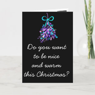 CARTES POUR FÊTES ANNUELLES **RENCONTREZ-MOI SOUS MISTLETOE VOYEZ COMBIEN "BEA
