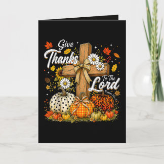 Cartes Pour Fêtes Annuelles Rendez grâce au Seigneur Saison Automne