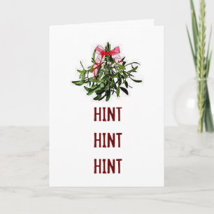 CARTES POUR FÊTES ANNUELLES RENDEZ-VOUS SOUS LE GUI POUR UN JOYEUX NOËL