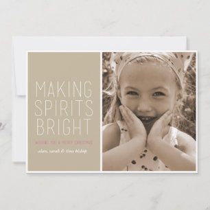 Cartes Pour Fêtes Annuelles Rendre les esprits brillants - Salutation photo de