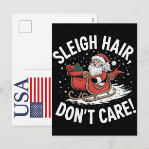 Cartes Pour Fêtes Annuelles Renne Noël drôle USA 250 Ans Patriotique