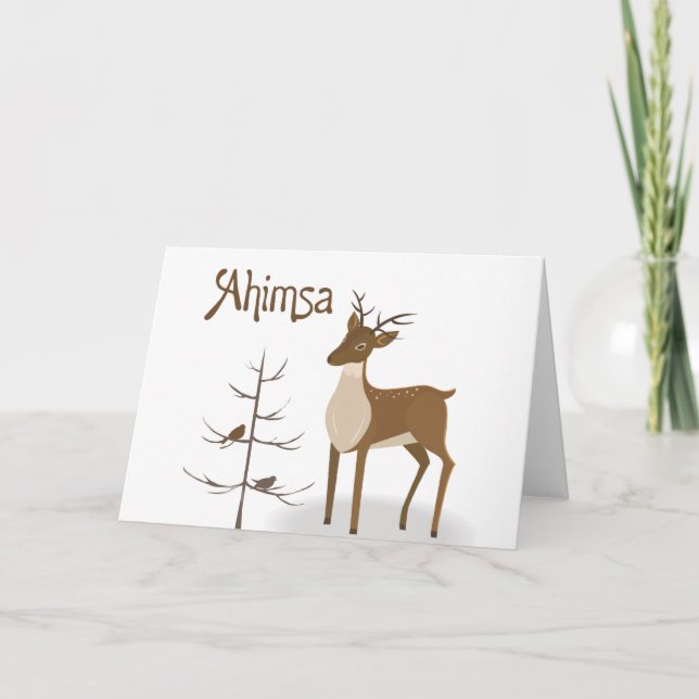 Cartes Pour Fêtes Annuelles Rennes de vacances d'Ahimsa (Devant)