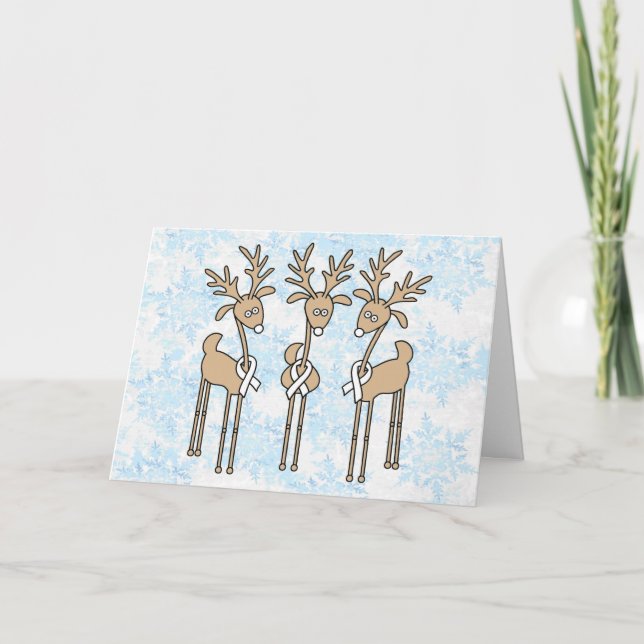 Cartes Pour Fêtes Annuelles Renouveau blanc (Devant)