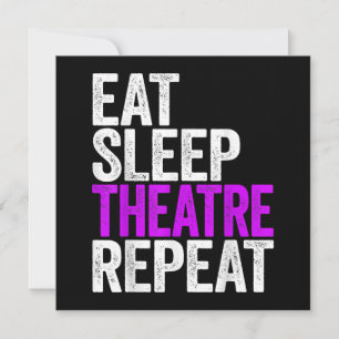 Cartes Pour Fêtes Annuelles Répéter le théâtre du sommeil
