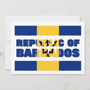 CARTES POUR FÊTES ANNUELLES RÉPUBLIQUE DE BARBADOS