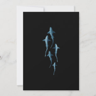 Cartes Pour Fêtes Annuelles Requin - Baignade Requins mignonne Drôle Cadeau