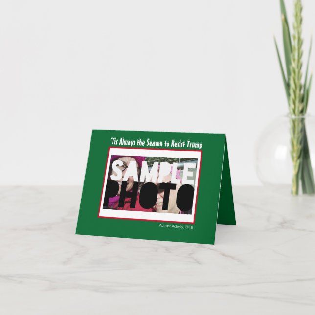 Cartes Pour Fêtes Annuelles Résister aux activistes pendant les Fêtes de Noël (Devant)
