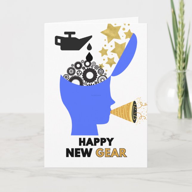 Cartes Pour Fêtes Annuelles Résolutions de Nouvel An Bonne Nouvelle Année (Devant)