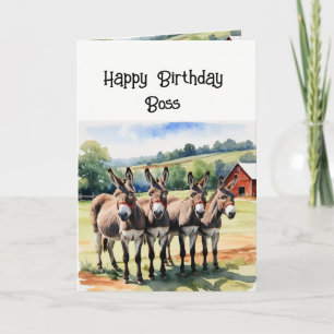 Cartes Pour Fêtes Annuelles Responsable d'anniversaire de la part de nous tous