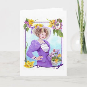 Cartes Pour Fêtes Annuelles Ressort et habillé pour le défilé de Pâques