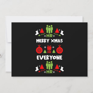 Cartes Pour Fêtes Annuelles Ressources humaines Dons de Noël laid Père Noël