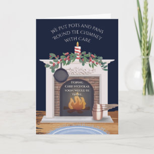 Cartes Pour Fêtes Annuelles Restaurant chef restaurant gastronomique Noël