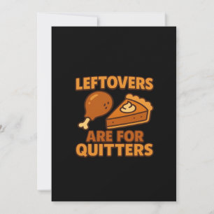 Cartes Pour Fêtes Annuelles Restes Sont Pour Les Lâcheurs Classique Cool Minim