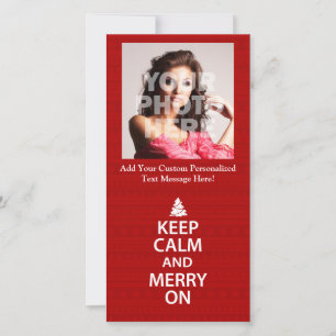 Cartes Pour Fêtes Annuelles Restez calme et joyeux