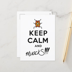 Cartes Pour Fêtes Annuelles Restez calme et mouS ! ! !