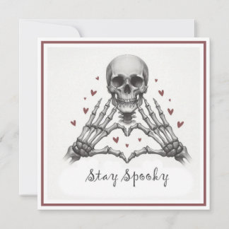 Cartes Pour Fêtes Annuelles Restez un Valentin Squelettique