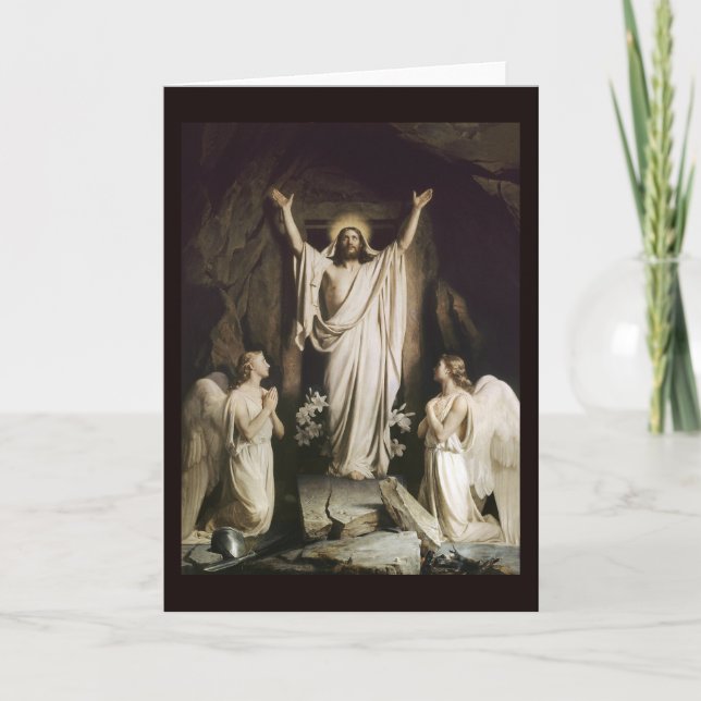 Cartes Pour Fêtes Annuelles Résurrection à la tombe (Devant)