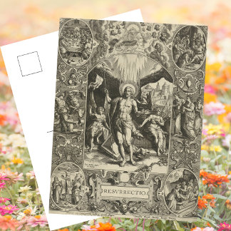 Cartes Pour Fêtes Annuelles Résurrection catholique chrétienne Jésus Pâques