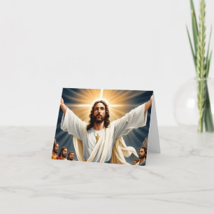 Cartes Pour Fêtes Annuelles Résurrection de Jésus-Christ
