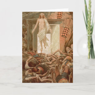 Cartes Pour Fêtes Annuelles Resurrection de Jésus Christ par James Tissot