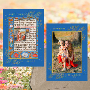 Cartes Pour Fêtes Annuelles Résurrection médiévale catholique Famille de Pâque