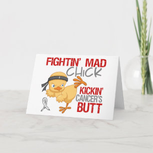Cartes Pour Fêtes Annuelles Rétinoblastome de poussin de Fightin
