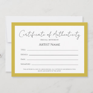 Cartes Pour Fêtes Annuelles Retour Art Photo Certificat d'authenticité