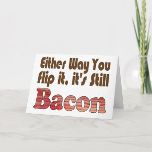 Cartes Pour Fêtes Annuelles Retournez-le Bacon