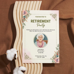 Cartes Pour Fêtes Annuelles Retrait de la crème personnalisée et de l'aquarell