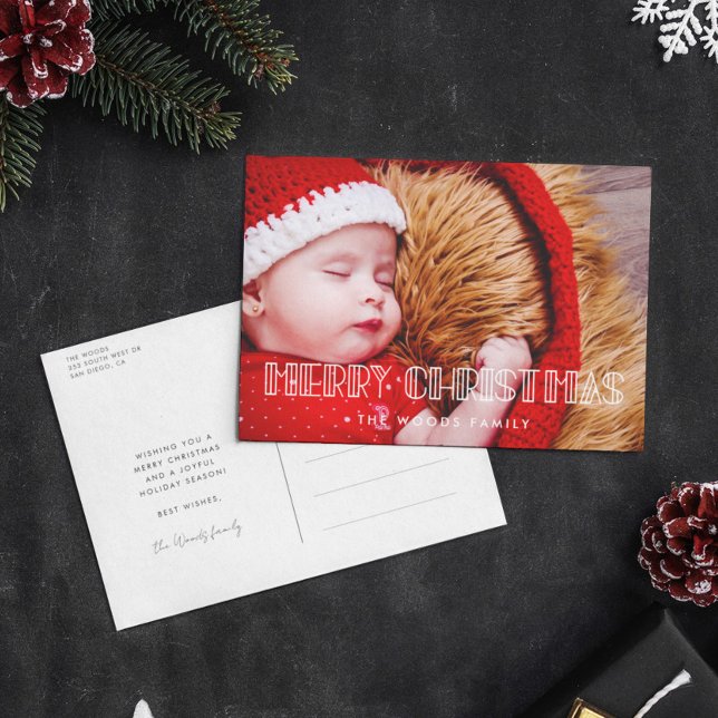 Cartes Pour Fêtes Annuelles Retro art déco Joyeux Noël photo (Créateur téléchargé)