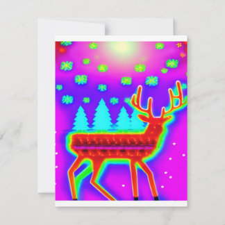 Cartes Pour Fêtes Annuelles Retro Christmas Reindeer pixelated arcade 16 bits