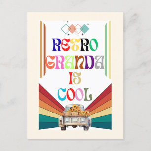 Cartes Pour Fêtes Annuelles Retro Grand-père est Cool