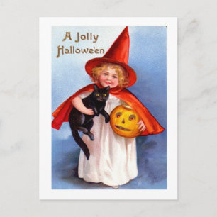 Cartes Pour Fêtes Annuelles Rétro Halloween vintage Halloween gai