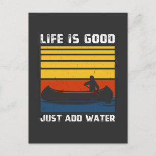Cartes Pour Fêtes Annuelles Rétro I Need A Good Paddling Kayaking Kayaker