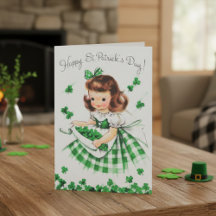 Rétro Irlandaise Vintage avec Trèfles